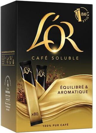 lOr 80 Sticks – Löslicher Kaffee – Reiner Arabica – L'or - MaxiCoffee