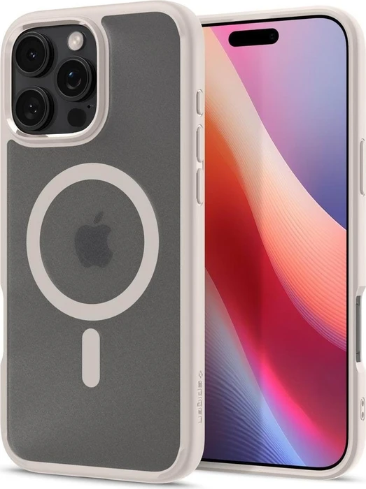 Spigen Ultra Hybrid MagSafe Frost Natural Titanium iPhone 16 Pro