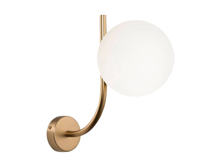 Maytoni Wandleuchte Rendez-vous, dimmbar, messing / gold, für Wohn- / Esszimmer, Glas, Modern
