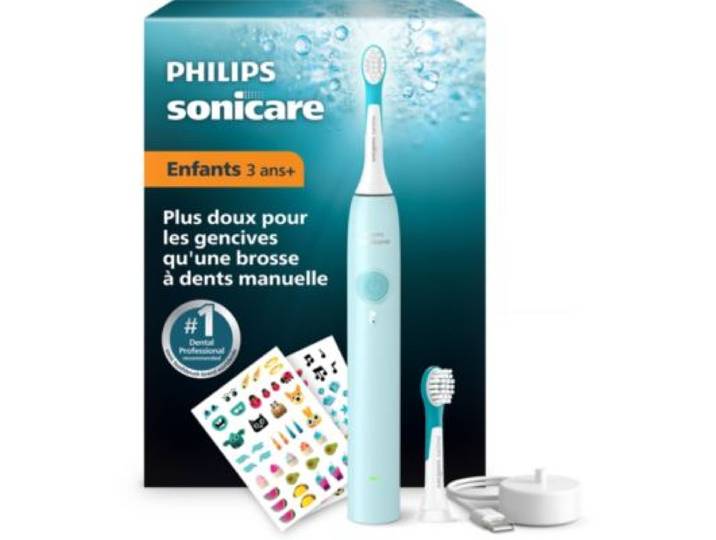 Philips - Brosse À Dents Électrique Sonicare For Kids 3+ Hx6500/23