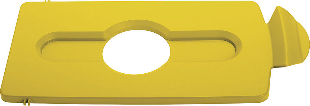 Deckeleinsatz, Flaschen/Dosen Einwurf, gelb Rubbermaid