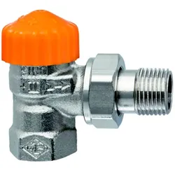 IMI Heimeier Eclipse Thermostatventil 393101000 Eck 3/8, Rotguss vernickelt