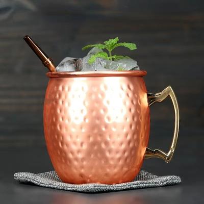 Inspired Finds Stainless Steel Moscow Mule Mug 530ml Beer And Coffee Cup rose Gold 530ml