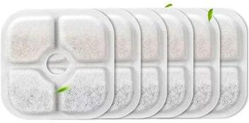 Inspired Living Triple Layer Cat Water Fountain Filter Replacements For PIXI Fresh, Clean Water (6 Pack Or 12 Pack) 6pcs