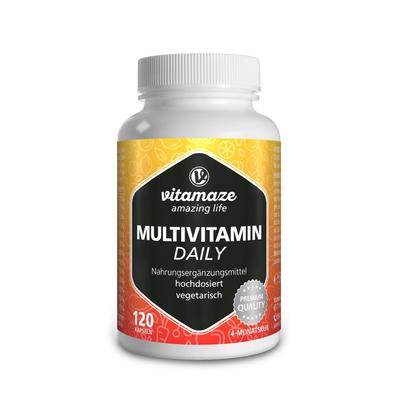 Multivitamin Daily ohne Jod vegetarisch Kapseln 120 St