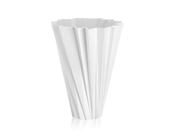 KARTELL vase SHANGHAI (Blanc brillant - Teinté dans la masse PMMA)