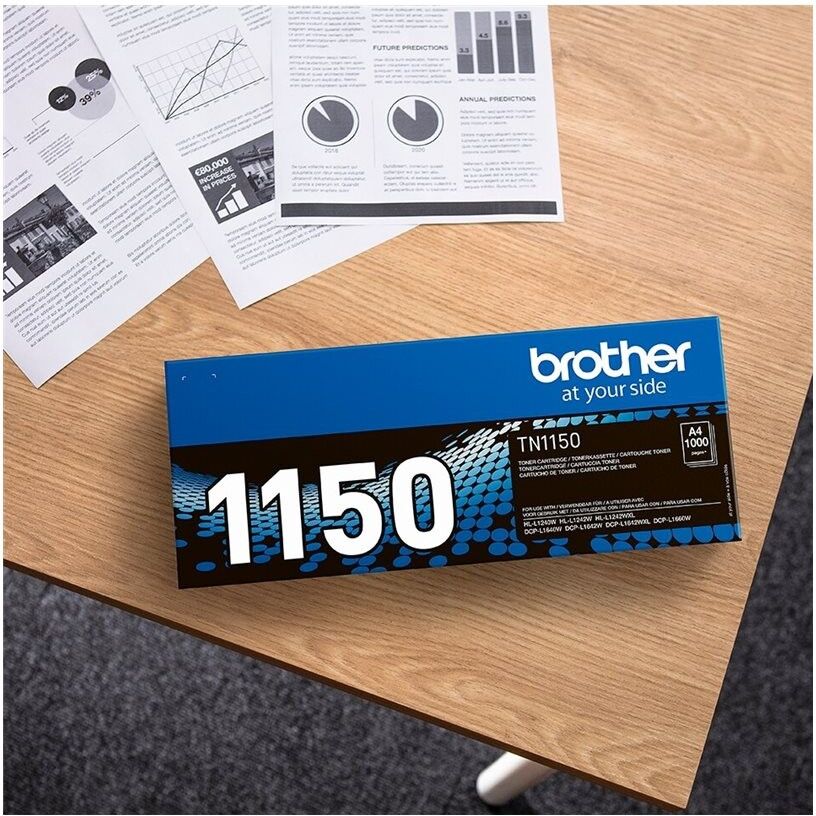 Brother TN1150 Original Black Toner Cartridge - 1,000 Pages