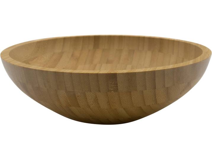 Schale Stronghold Bambus 1 Stück , braun, H:8cm Ø:25cm, Bambus, Schüsseln, Schale