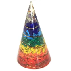 Orgonite Cone - 80mm - Multichip
