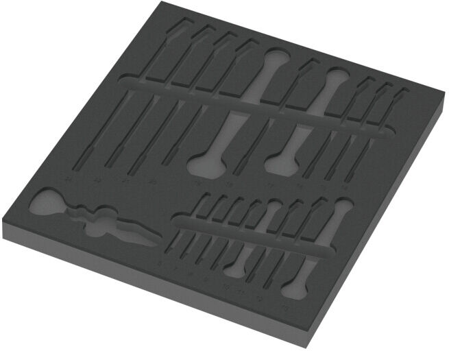 Garniture en mousse Wera 9831 pour kit 6003 Joker 1, sans outil, 344 x 30 x 392 mm (05137331001)