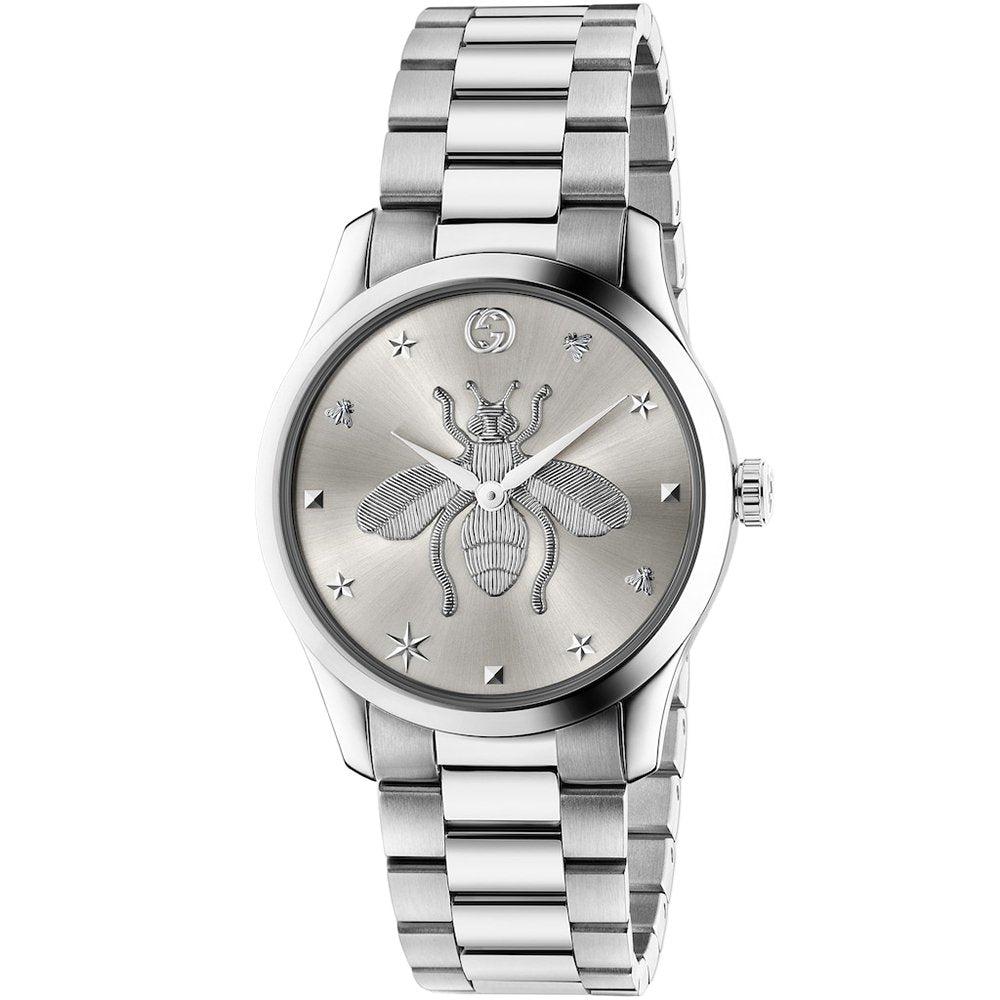 Gucci G-Timeless 38mm Unisex-Edelstahluhr - YA1264126
