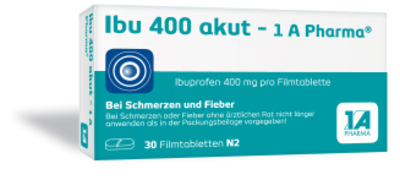 1 A Pharma GmbH IBU 400 akut-1A Pharma Filmtabletten 30 St 07754334