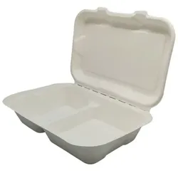 Zuckerrohr Lebensmittelverpackungen 25,1x16,6cm 50un