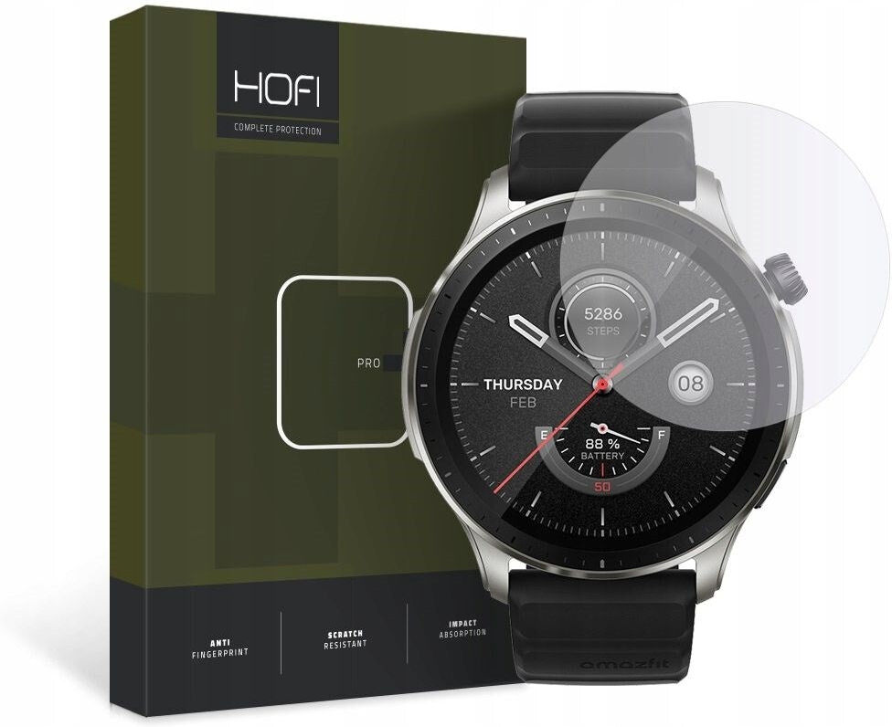 Amazfit GTR 4 HOFI Glass Pro+ Hærdet Glas Skærmbeskyttelse - Gennemsigtig