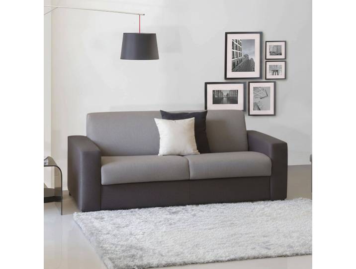 Estia - Canapé Lit 3 Places\, 220x95 cm Gris\, Déhoussable Italy