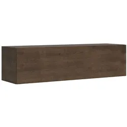 Itamoby TV-Wandschrank mit Klappe aus Walnussholz mit Kabelverschraubung L.153,6 H.40 P.39,2