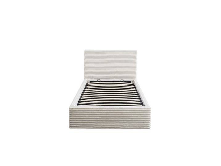 Lit coffre 90x190 velours côtelé sommier inclus