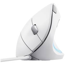 Trust VERTO ERGO Maus Kabelgebunden Optisch Weiß 6 Tasten 1600 dpi Ergonomisch 25133