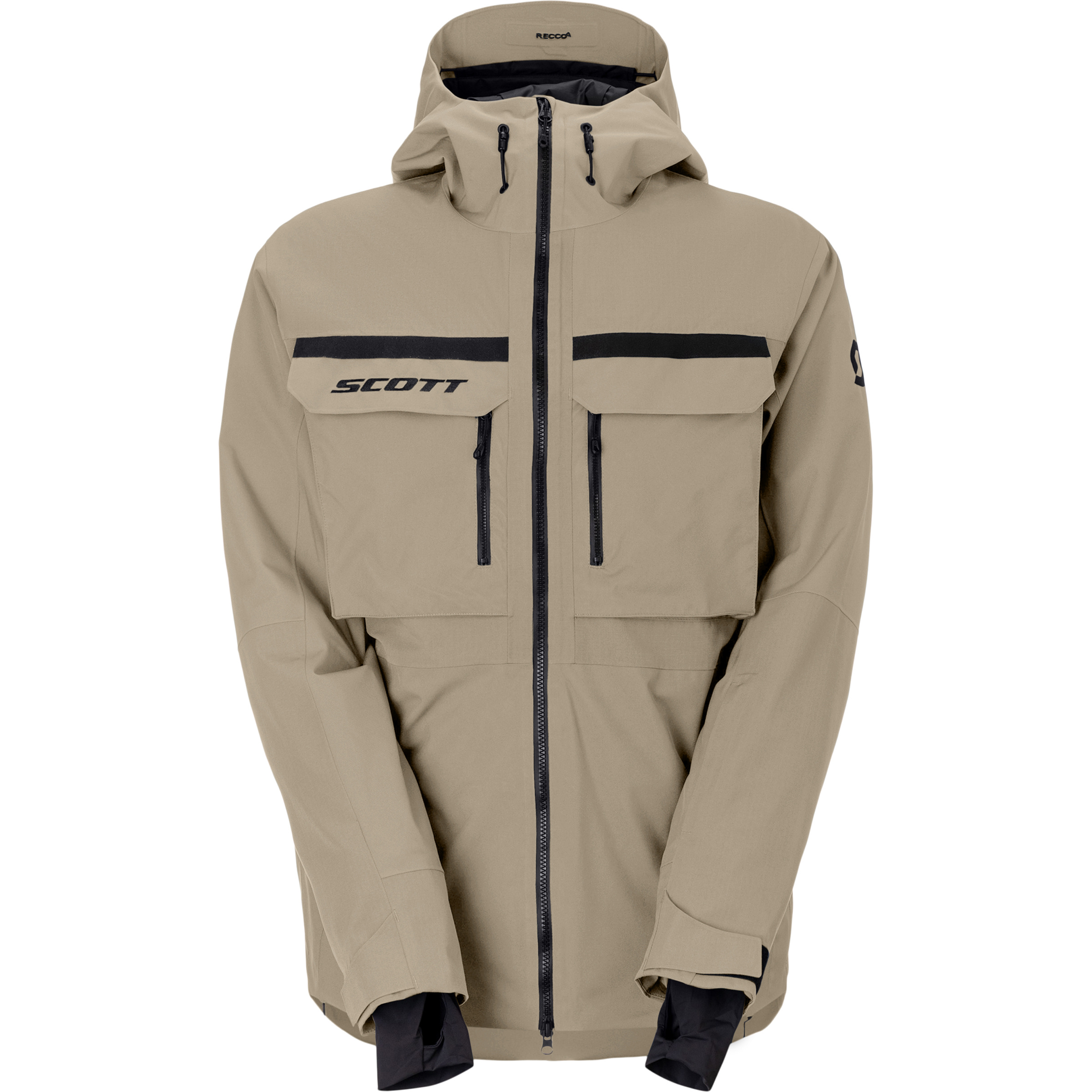 Scott Ultimate Dryo Utility Herren Kunstfaserjacke beige Größe L Freeride Wasserdicht Wasserabweisend
