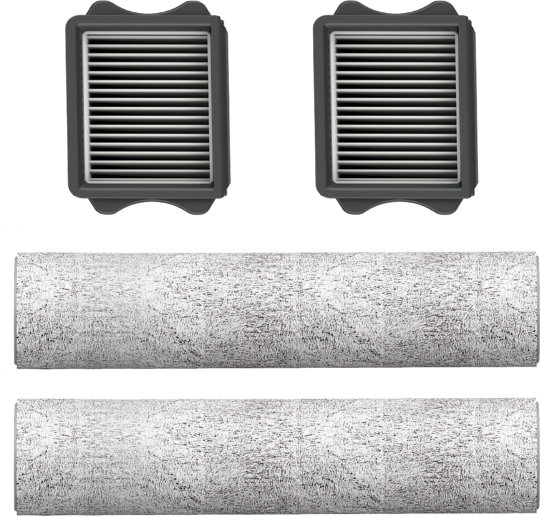 TINECO Filter-Set "Zubehör-Set und Ersatzbürsten", grau, B:36,1cm H:55,2cm T:44cm, Filterkartuschen, für Tineco S5 Stretch Extreme, S7 Stretch, S9 Artist Premium, Filter-Set grau Einheitsgröße