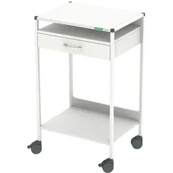 Steharbeitsplatz/Laptop-Wagen 08/16 Wagen 60, weiß