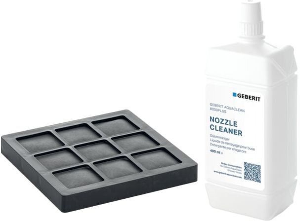 Geberit AquaClean Set 240625001 für WC-Komplettanlagen, Aktivkohlefilter und Düsenreiniger