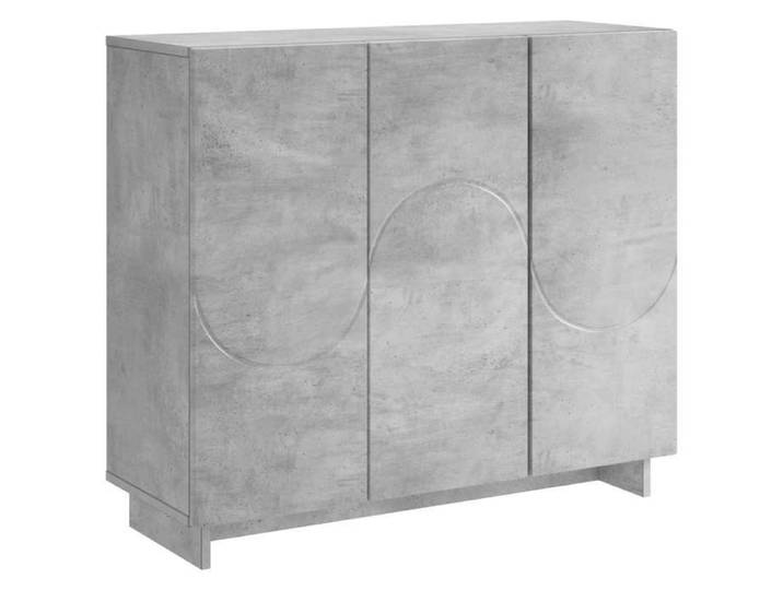 Elégance - Chic Meuble rangement - Buffet salon-séjour - Gris béton - 85 5x31x75cm - Bois d'ingénierie_0621605