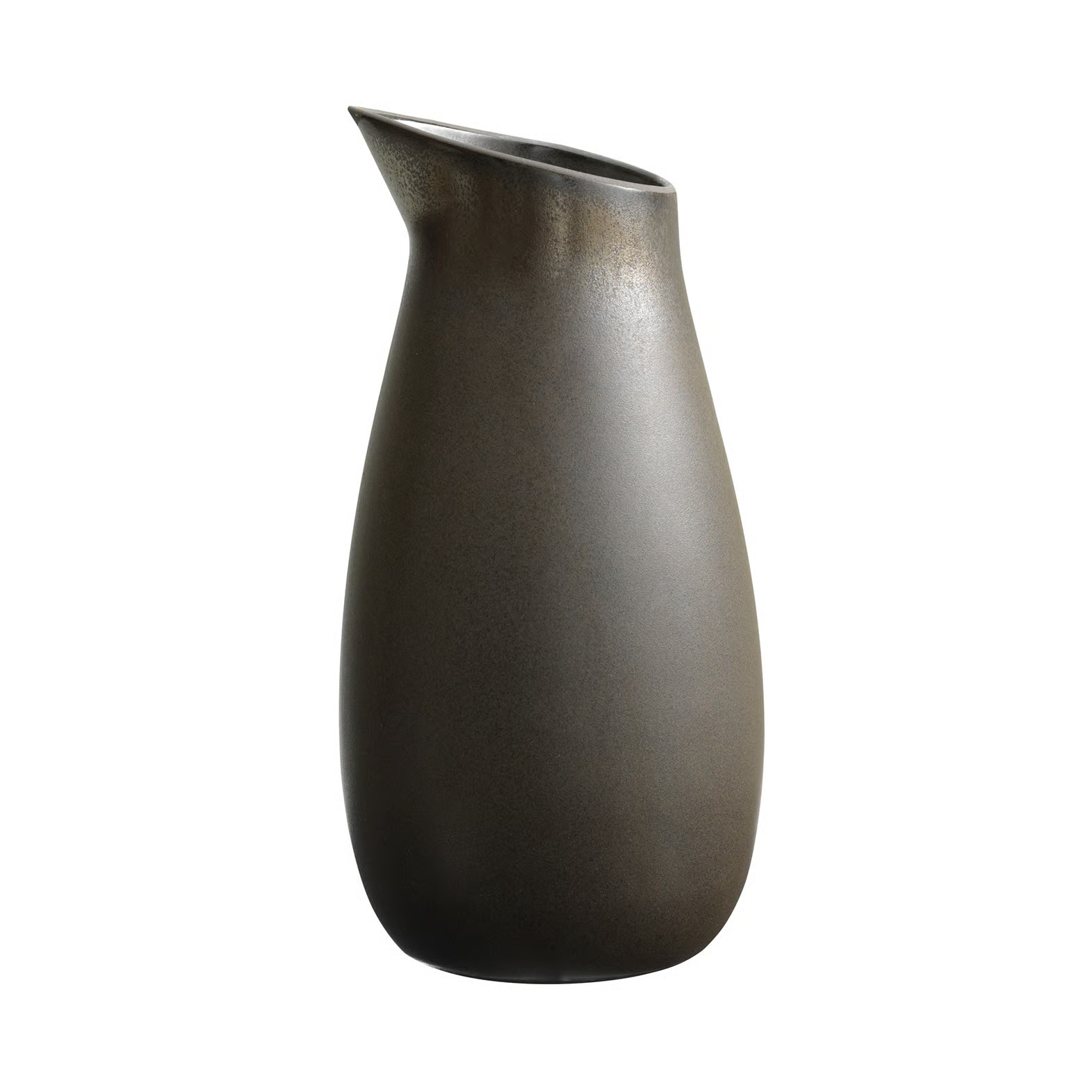 Aida Raw karaf van ongeglazuurd aardewerk, 1,2 l, Metallic brown