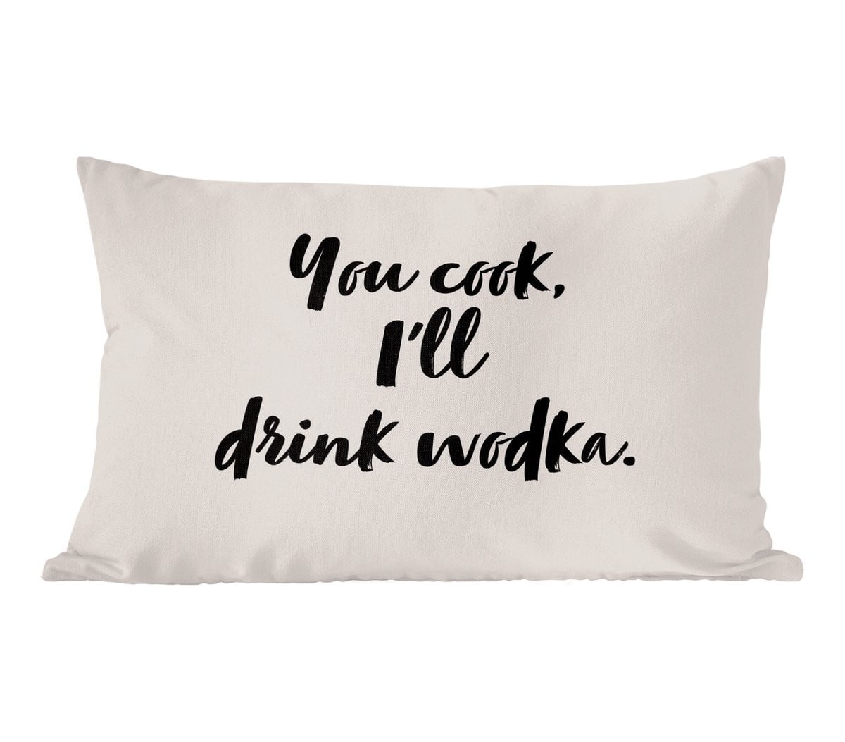 PillowMonkey Sierenkussen met Wodka Quote - 60 x 40 cm