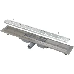 Alcadrain APZ111-650M Low Duschrinne Antivandal mit Rost