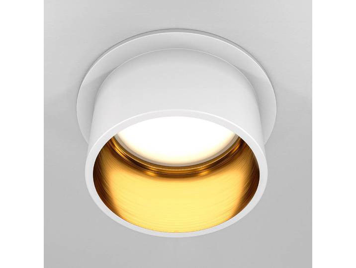 Einbauleuchte Reif Ø 7cm Weiß Aluminium GU10