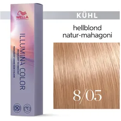 Wella Illumina Color Haarfarbe 8/05 Hellblond Natur Mahagoni