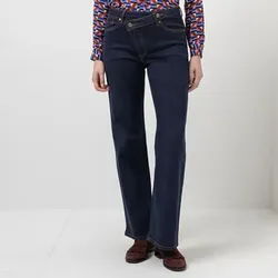 STEFFEN SCHRAUT Jeans, 5 Pocket Style asymmetrischer Bund weites Bein