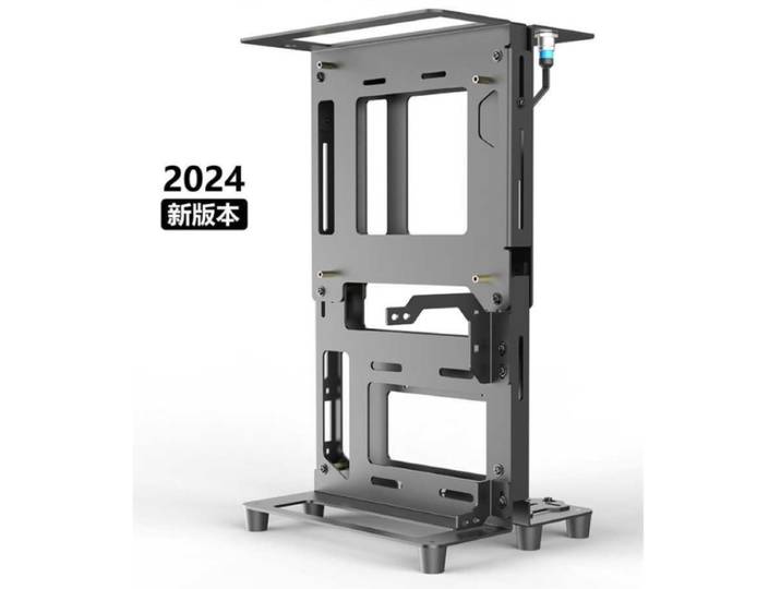 Boîtier d'ordinateur ITX à cadre ouvert, boîtier de PC de bureau à air libre pour assemblage DIY, tests de matériel, overclocking, projets de modding et de jeu.