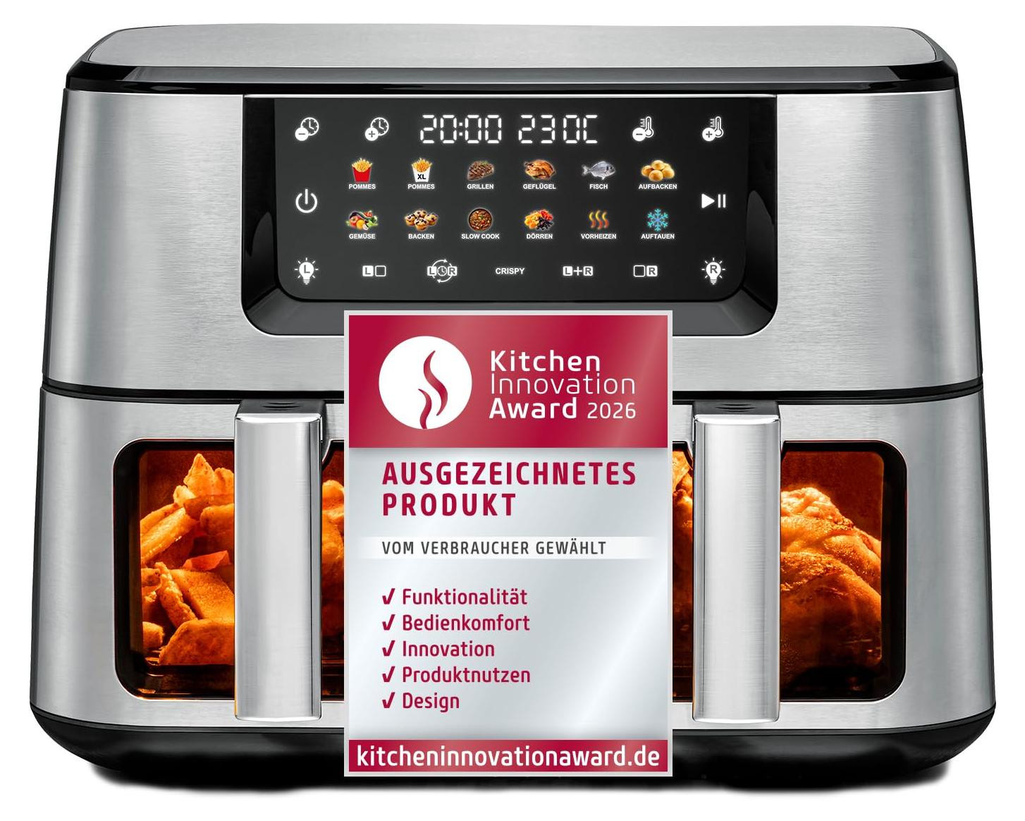Rommelsbacher FRH 2650 heteluchtfriteuse met 5,5 liter inhoud