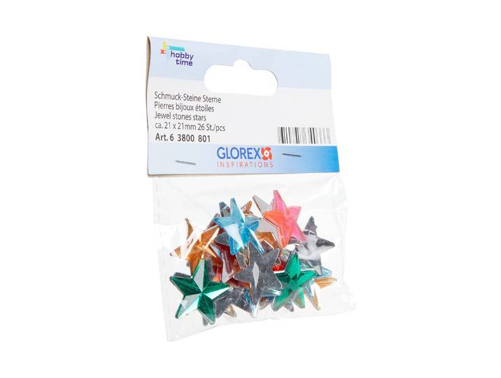 Glorex Schmucksteine Sterne 21 × 21 mm 26 Stück
