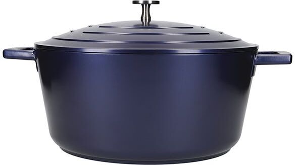 MasterClass Cast Aluminium 5L Casserole Dish Metallic Blue