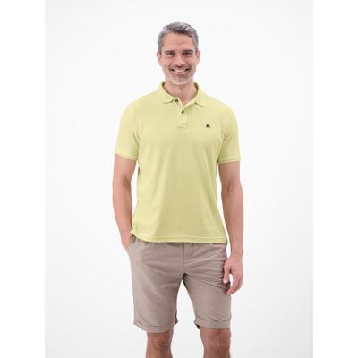 Poloshirt LERROS "Poloshirt Herren COOL & DRY atmungsaktiv Piqué", Herren, Gr. S, gelb (lemon water), 60% Baumwolle, 40% Polyester, ohne Ausschnitt, Shirts, Trocknet schnell, angenehm kühl, pflegeleicht, kurzarm, einfarbig