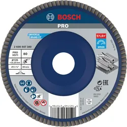 Bosch PRO Fächerschleifscheibe X571 Best for Metal, gerade - 2608607340