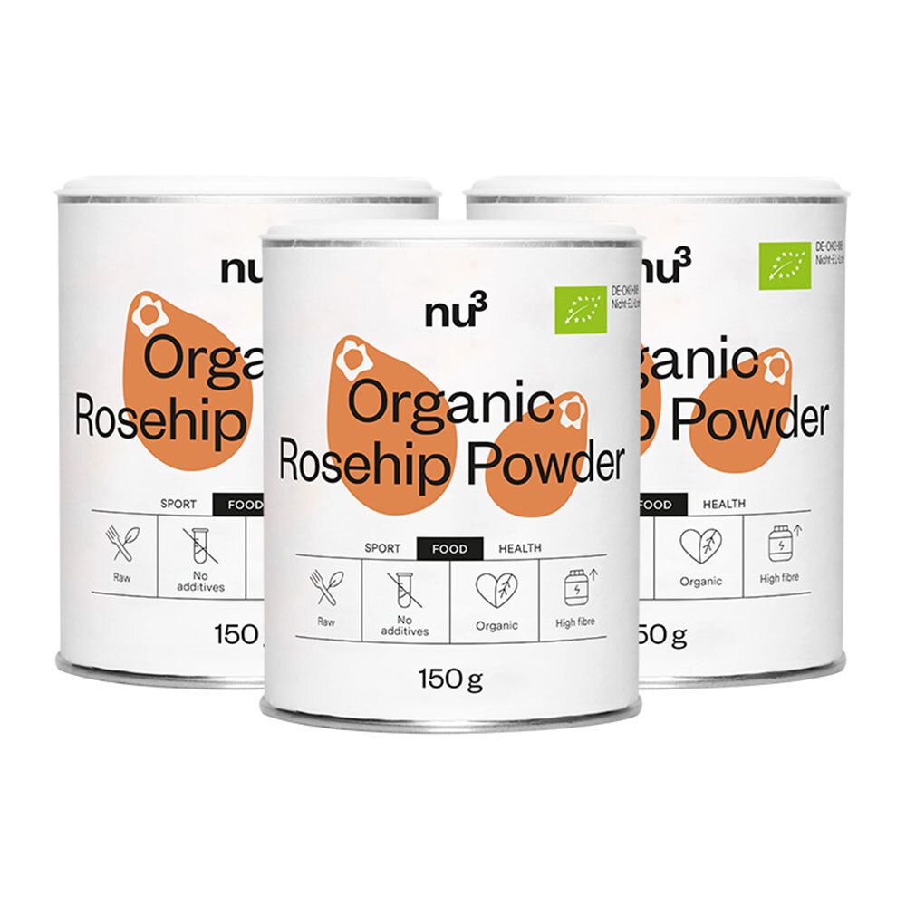 nu3 Bio Hagebuttenpulver 3x150 g Pulver