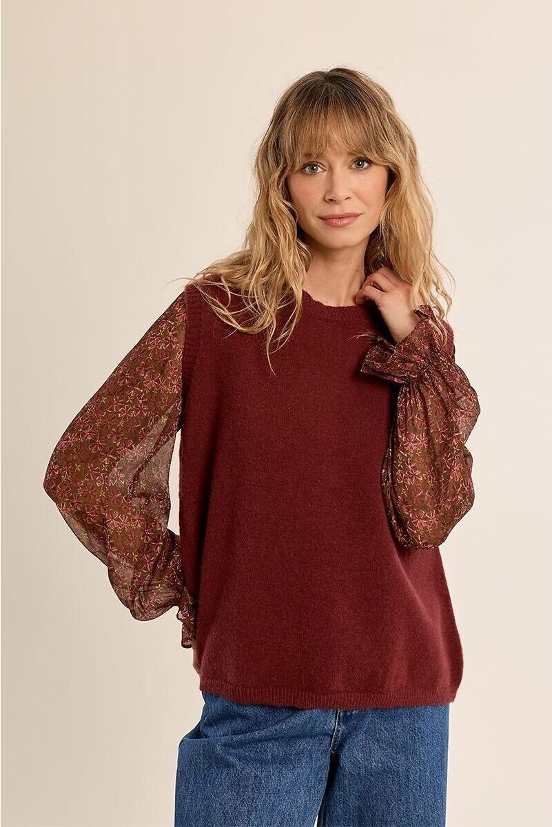 MOLLY BRACKEN Pull sans manches col rond