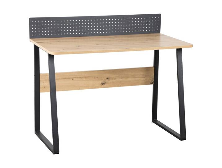 Schreibtisch Mick Schwarz/Eiche Artisan
