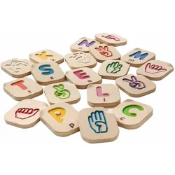 Plantoys Holz Alphabet Gebärdensprache 5672 (Englisch)