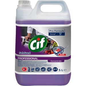 Cif Hygienereiniger 7517738, Professional Pro Formula, 2in1, Desinfektionsreiniger, Konzentrat, 5 Liter
