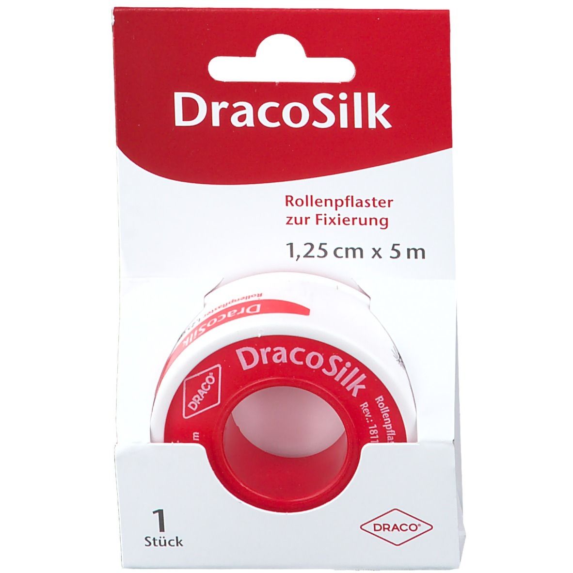 Dracosilk Rollenpflaster 1,25 cmx5 m 1 St Pflaster