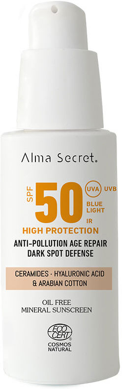 Alma Secret Crème visage teintée Solaire SPF50 #Sable
