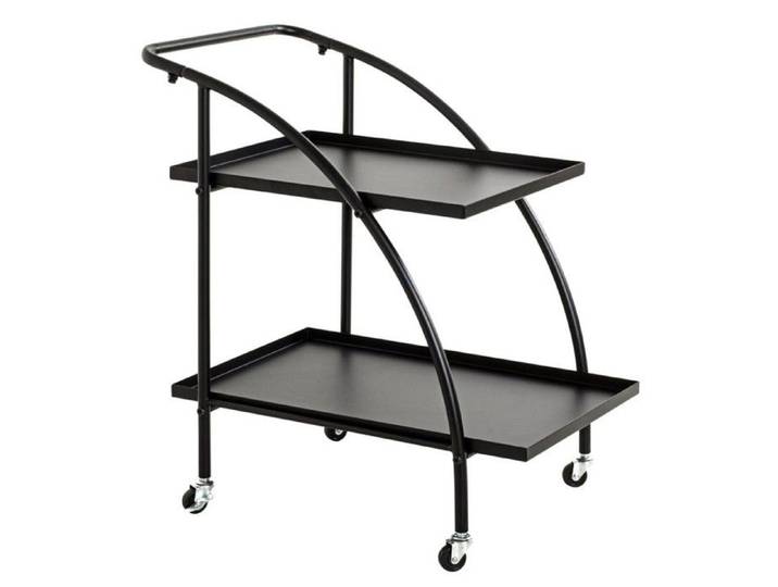 Desserte de Cuisine Design  Roulettes  71cm Noir