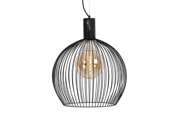 Suspension ronde design noire 50 cm - Dos