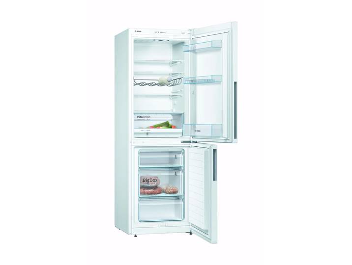 Bosch KGV33VWEA Kühlschrank Weiss rechts Kühlschrank mit Gefrierfach freistehend