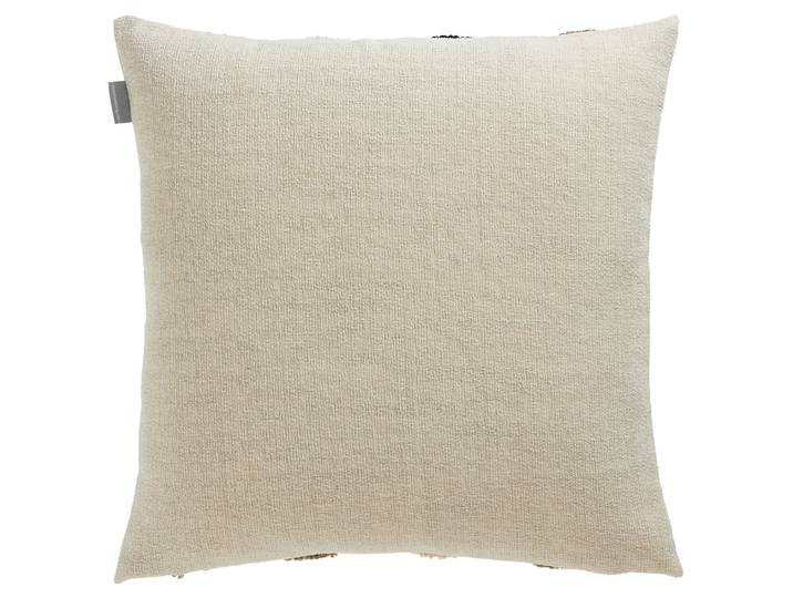 Dekokissen MUSTERRING Rythm , beige (natur, gestreift), B:45cm L:45cm, Polyester, Dekokissen_Sitzkissen_Kissenhüllen, Dekokissen, mit aufgestickten 3D-Streifen